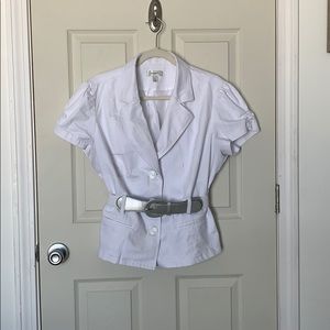 Short sleeve blazer/shirt